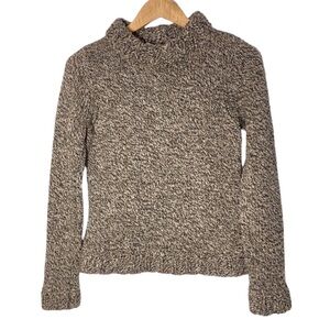 Episode Essentials Wool Silk Blend Pullover Mock Neck Sweater Womens Small